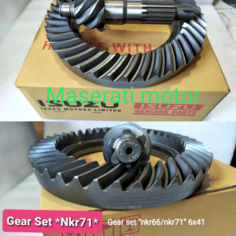 GEAR SET/GIGI GARDAN ISUZU NKR71/NKR66, 6X41 ASLI ORIGINAL GRESS BARU BARANG TERJAMIN BERGARANSI