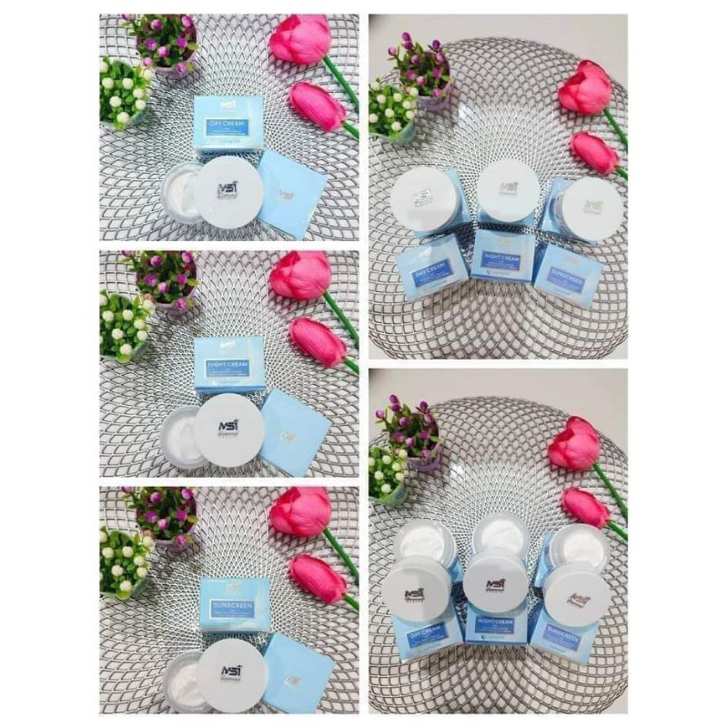 skincare MSI (siang malam sunscreen)