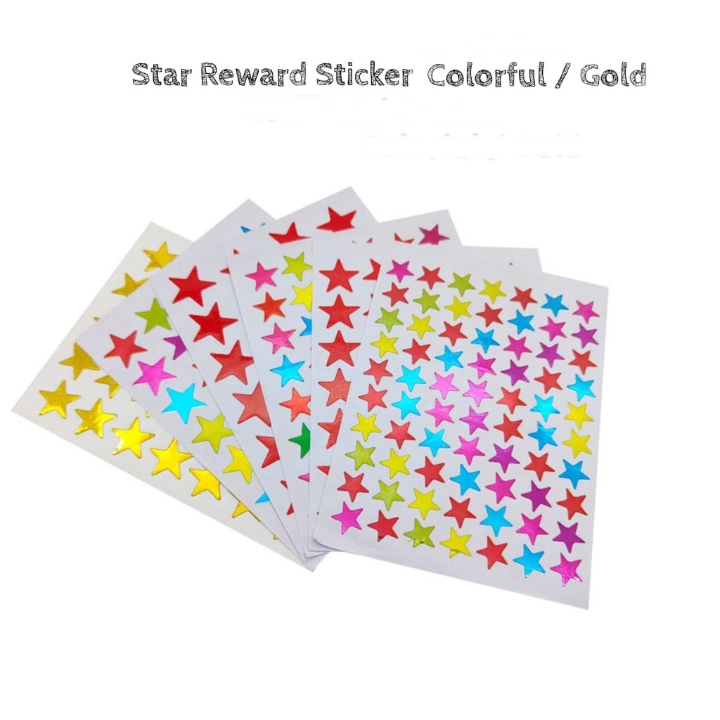 

Stiker Reward Bintang Isi 5 Lembar Warna Warni