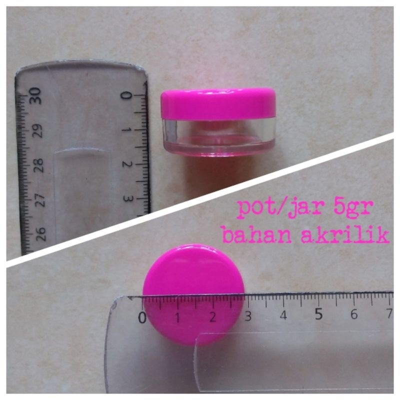 Pot cream // pot/jar wadah krim kosmetik ukuran 5gr/10gr/20gr warna warni