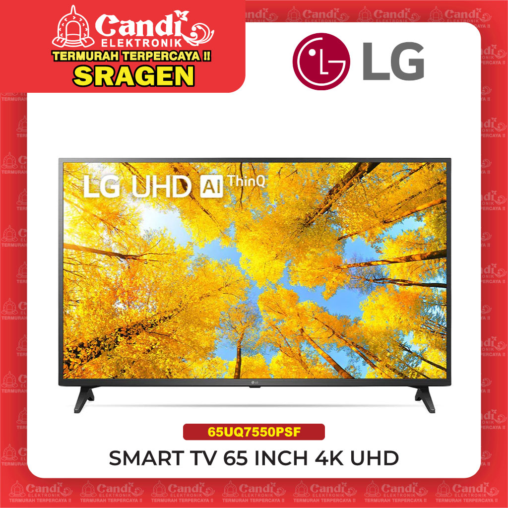 LG Smart TV 65 Inch 4K UHD WebOS Active HDR - 65UQ7550PSF