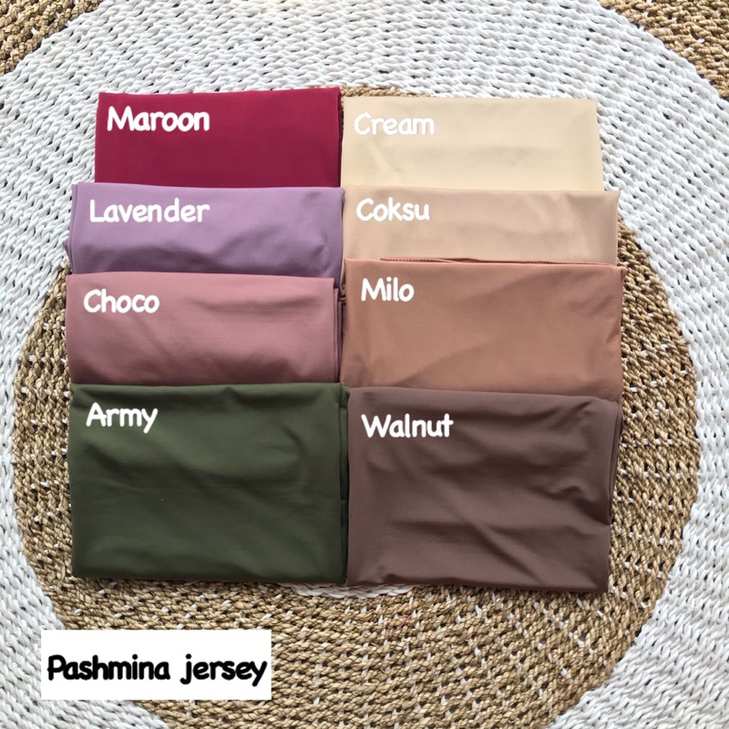 PASHMINA KAOS JERSEY PREMIUM / PASHMINA JERSEY STELLA