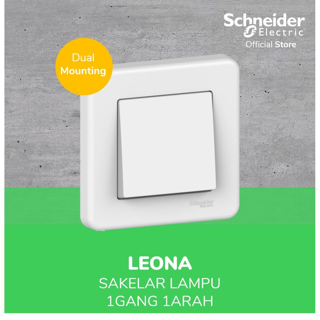 SAKELARTEMBOK LAMPU 1 GANG 1 ARAH / SAKLAR LEONA ORI 10A