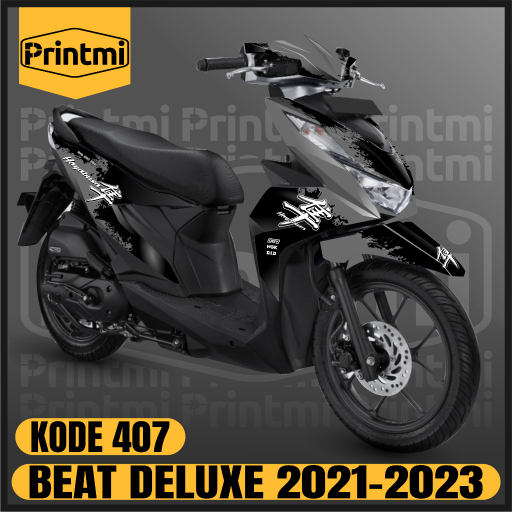 Printmi Decal Beat Deluxe New 2021 2022 2023 Full Body Stiker Variasi Motor Honda Street CBS ISS Sti