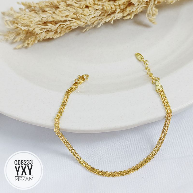 Gelang tikar yaxiya warna 24k G08233
