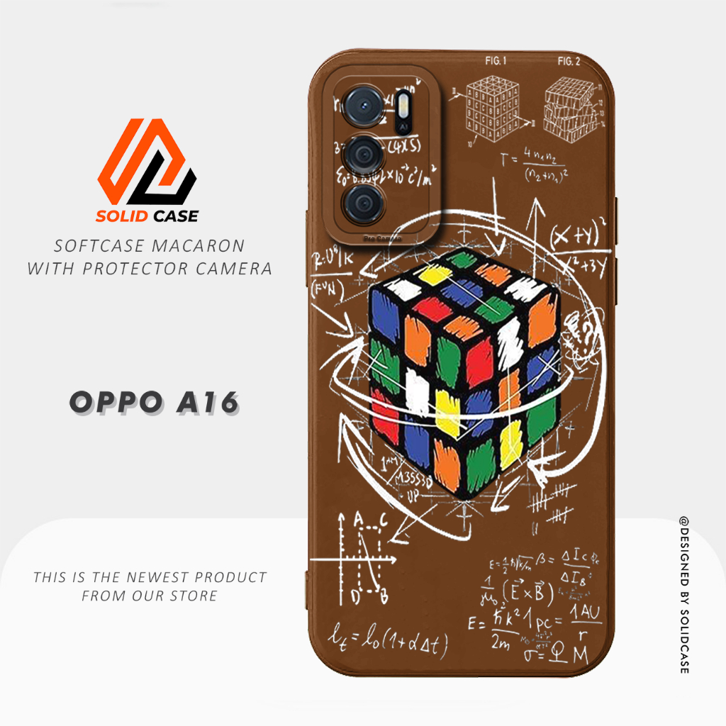 Case Oppo A16 - Casing Oppo A16 [Rubik] Solid Case HP Terbaru 2023 - Softcase Pro Camera - Case Sili