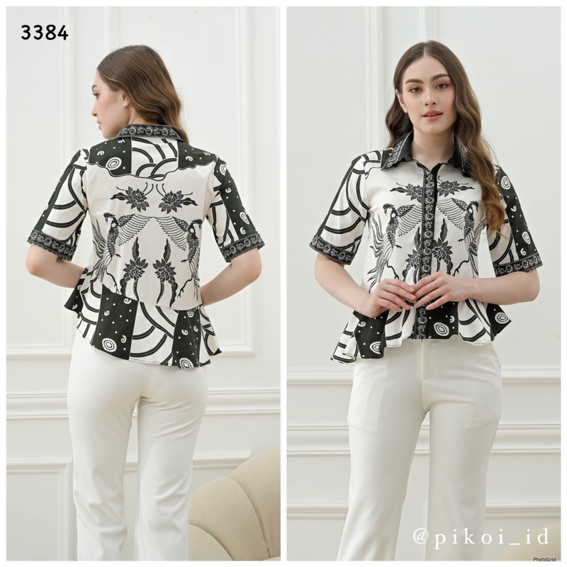 Atasan batik / baju batik XXL / batik jumbo / atasan batik wanita murah / batik kantor murah / 259