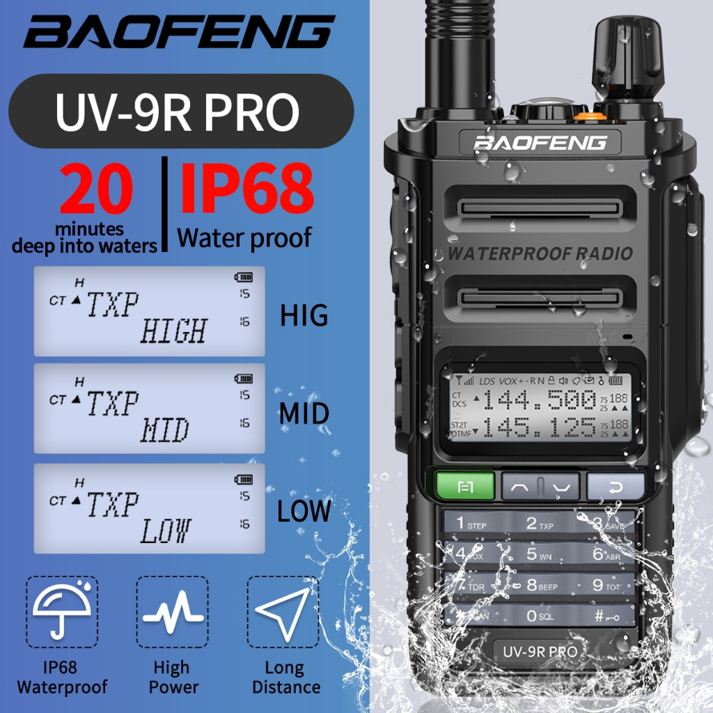 UV-9R PRO - Two-Way Radio Walkie Talkie - UPGRADE UV-9R &amp; UV-9R PLUS