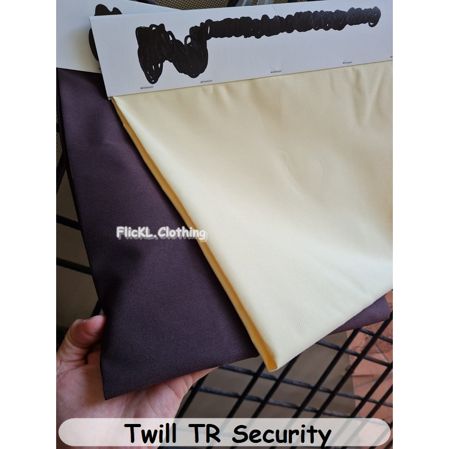 Kain Twill TR Security Terbaru Setelan Seragam Satpam Drill Rollan