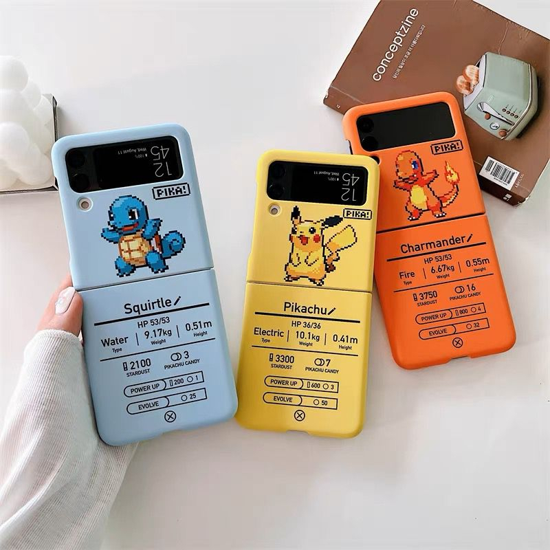 LIMITED STOCK !! MOTIF KARTUN POKEM0N SAMSUNG GALAXY Z FLIP 4 FLIP 3 5G HARD CASE CASING