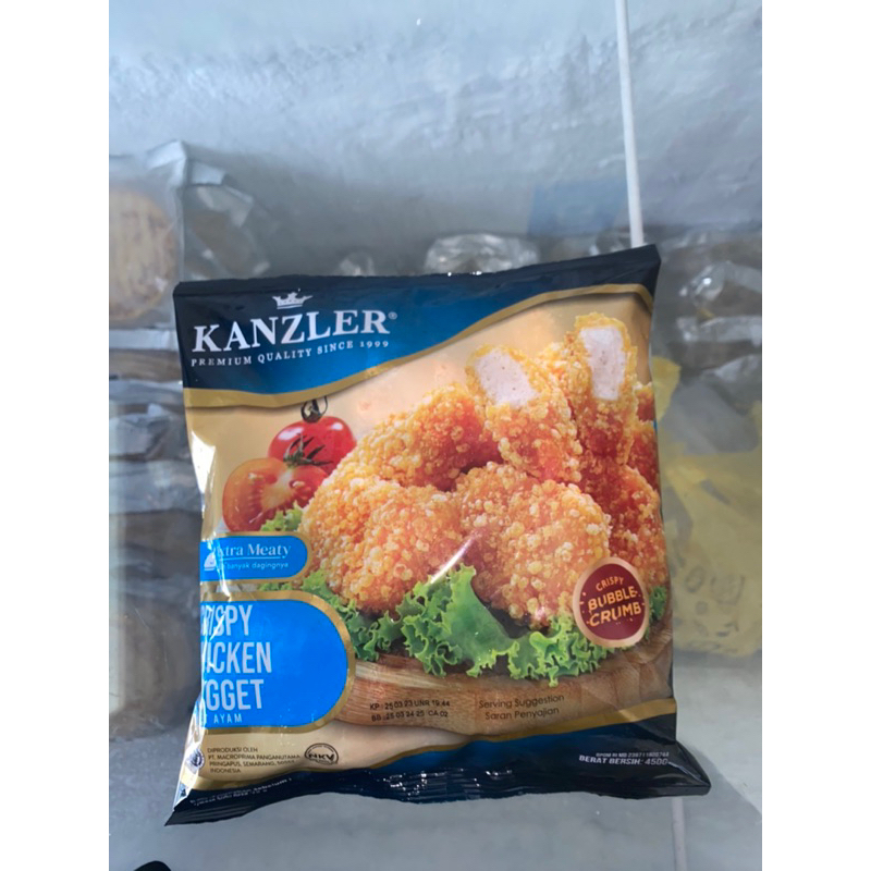 CRISPY CHIKEN NUGGET KANZLER 450gr isi 22pcs