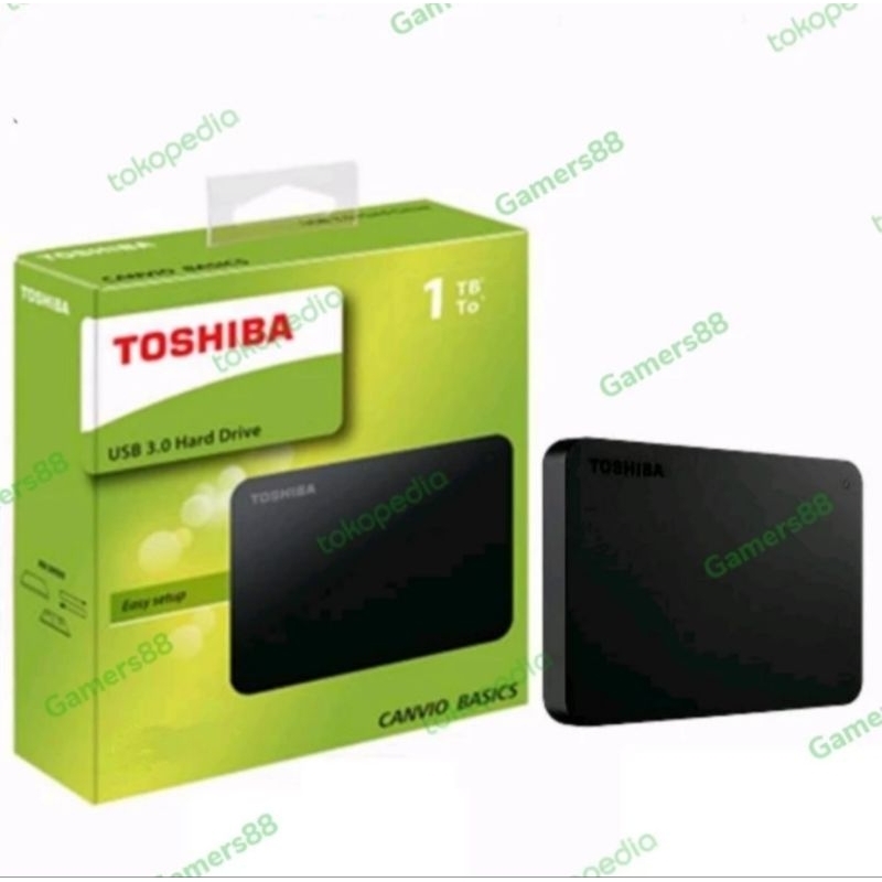 HDD External Toshiba Canvio A01 USB 30 500GB 1TB 2TB Hardisk Eksternal