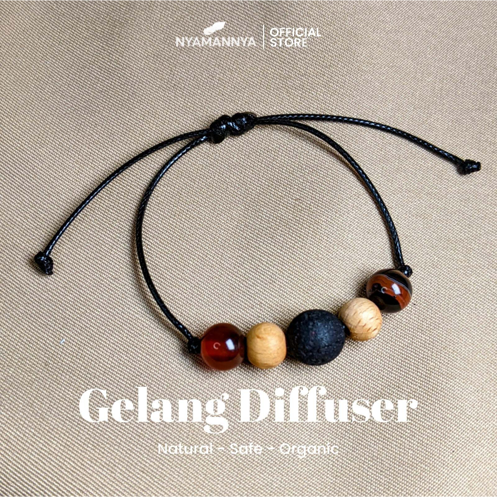 Gelang Diffuser Aromaterapi Batu Alam Wonju Series