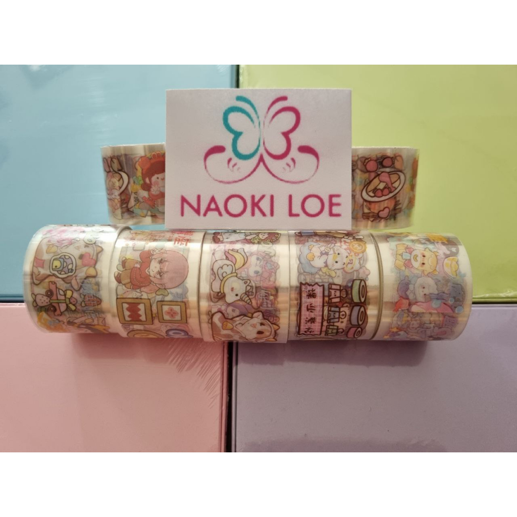 

SELOTIP MOTIF WASHI TAPE DEKORASI ISOLASI MOTIF LUCU IMUT MOMO PER PCS