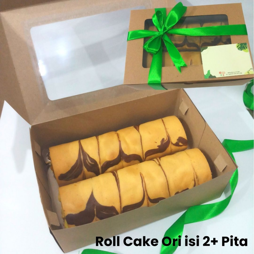 

READY SIAP KIRIM. Hampers Lebaran Idul Fitri Roll Cake Original isi 2