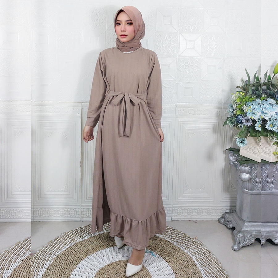 NEW KNIT PREMIUM GAMIS DRESS PANJANG MAXY GL FASHION