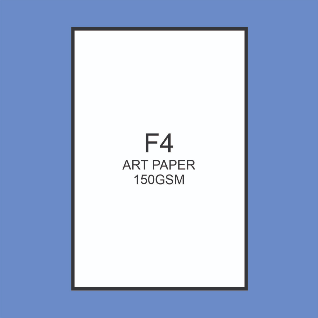 

cetak F4 Art Paper 150gsm