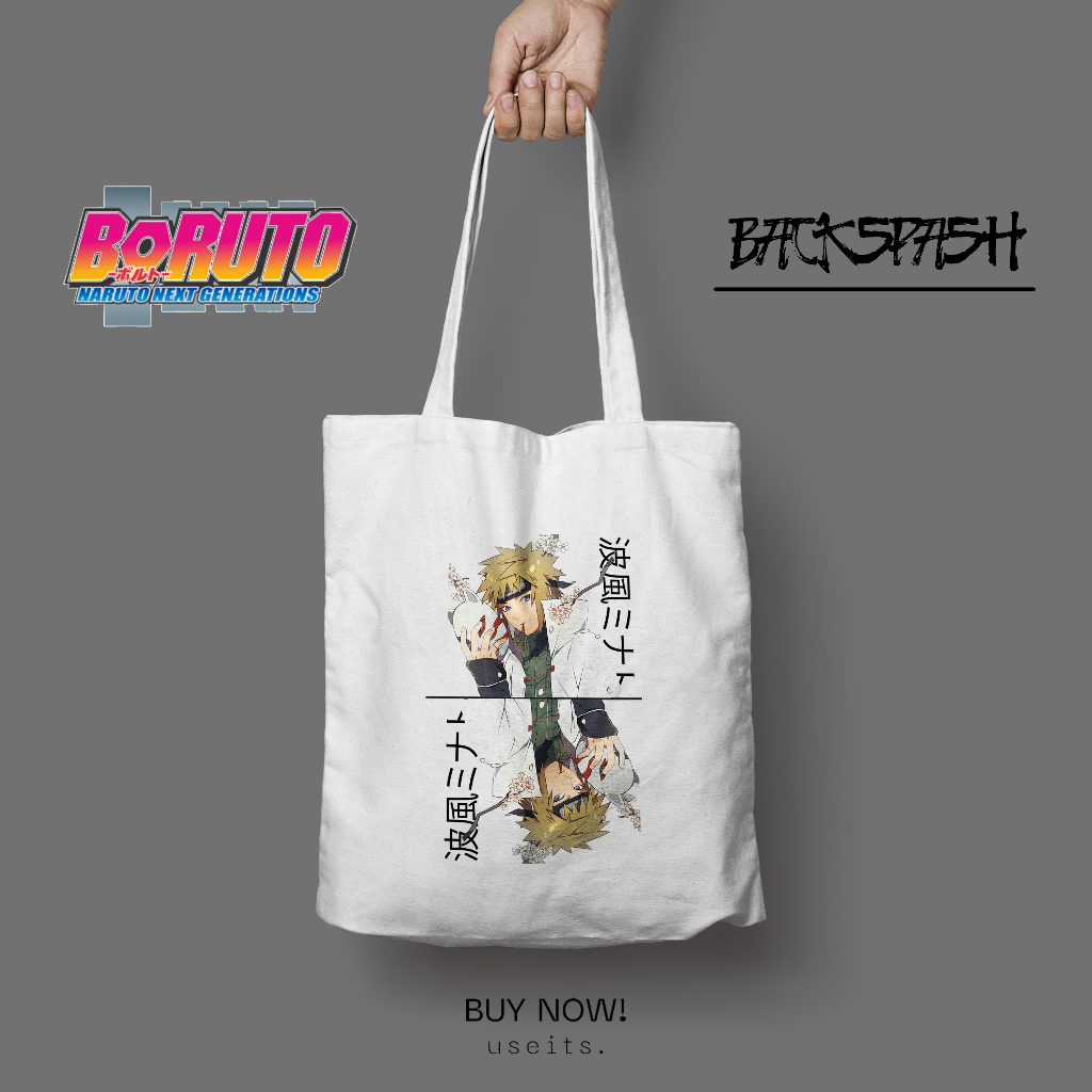 Totebag Anime Boruto Naruto Pria Wanita - BORUTO NARUTO