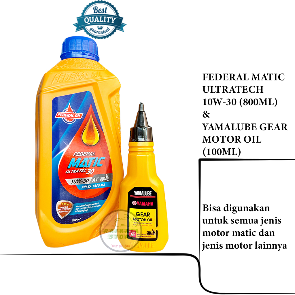 Paket Oli Mesin 800ML + Oli Gardan ahm 120ml/yamalube 100ml