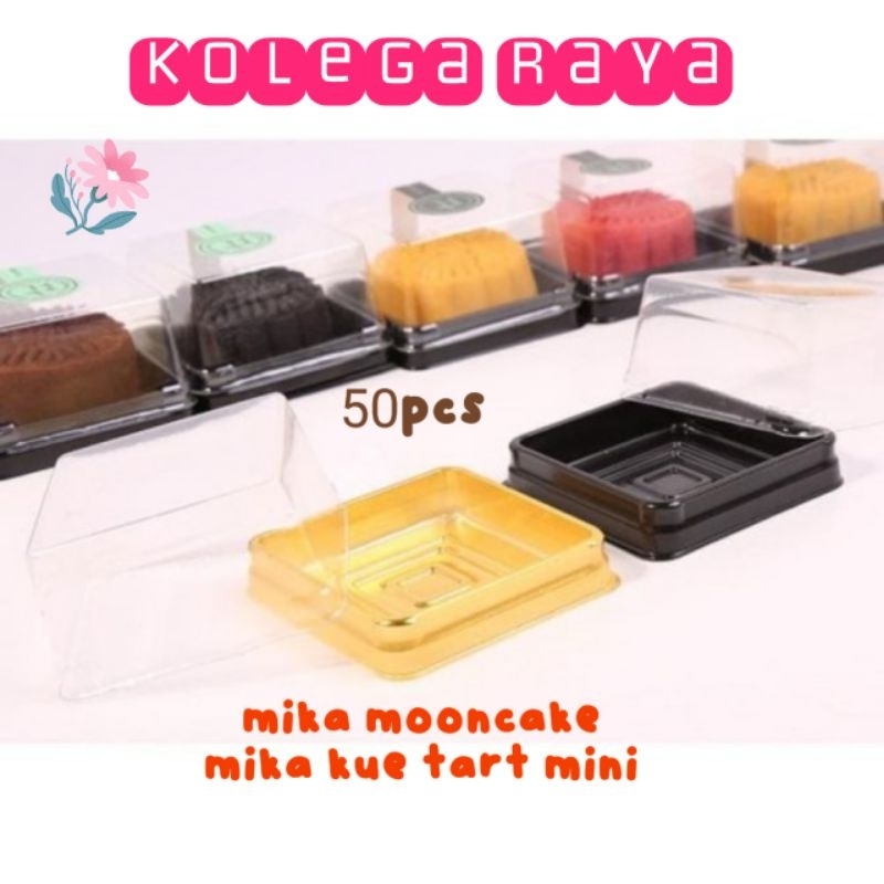 Mika Puding Mini Kotak Mika Mooncake  isi 50pcs