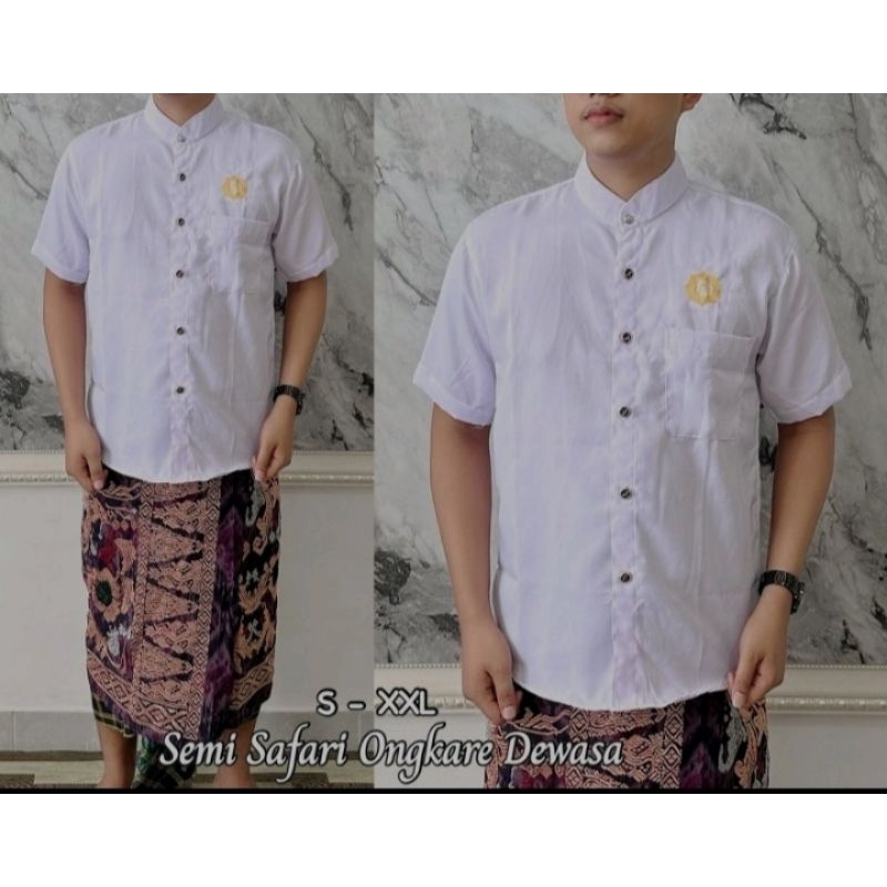 Blazer Jas Semi Safari Pakaian adat Pria Dewasa Lengan Pendek
