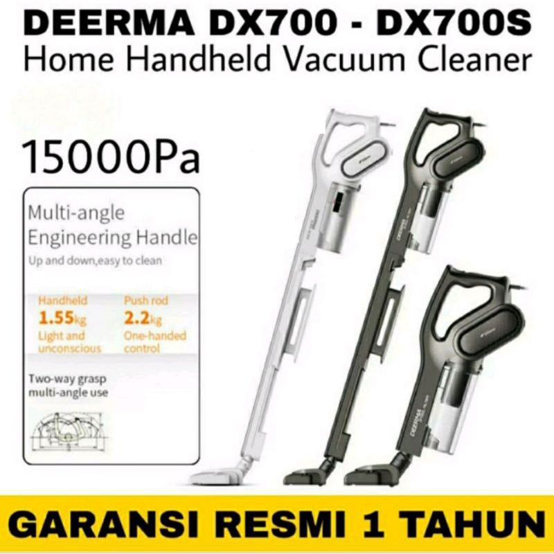 Deerma DX700 DX700S Putih Hitam Vacuum Cleaner