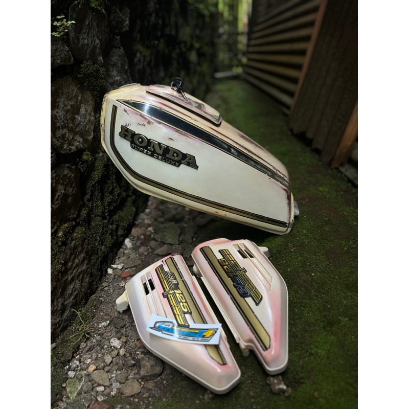 TANGKI GL100 ORIGINAL CAT BLADUS ALBINO SET BOX AKI