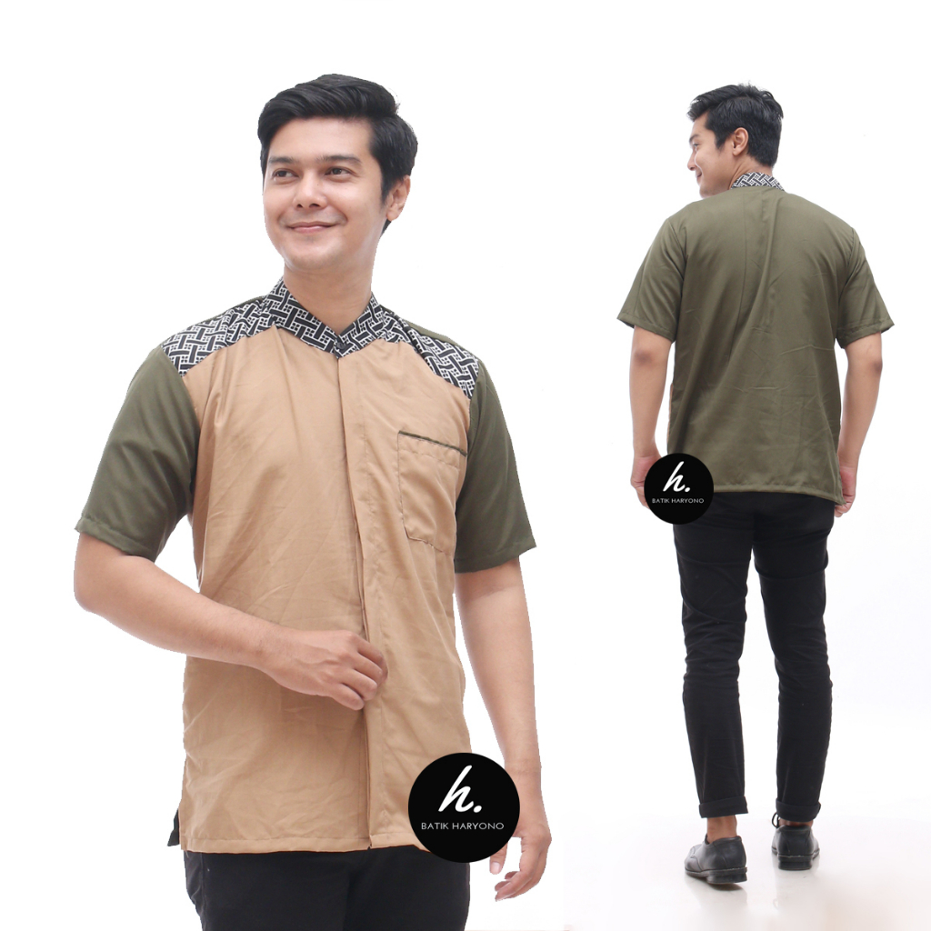 Baju Koko Pria Dewasa Kurta Lengan Pendek Terbaru 2023 Murah