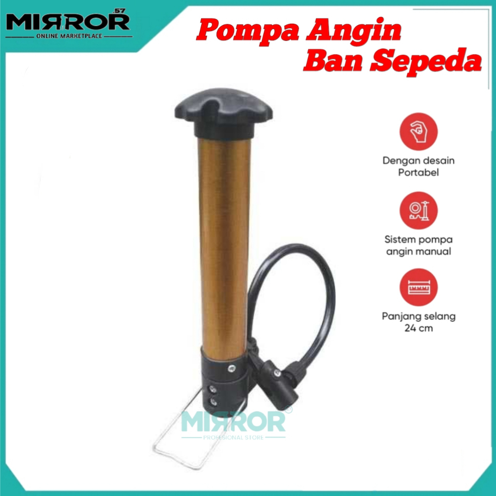 Pompa Angin Ban Sepeda, Bola Voli, Bola Sepak, Bola Basket Tier Air Pump