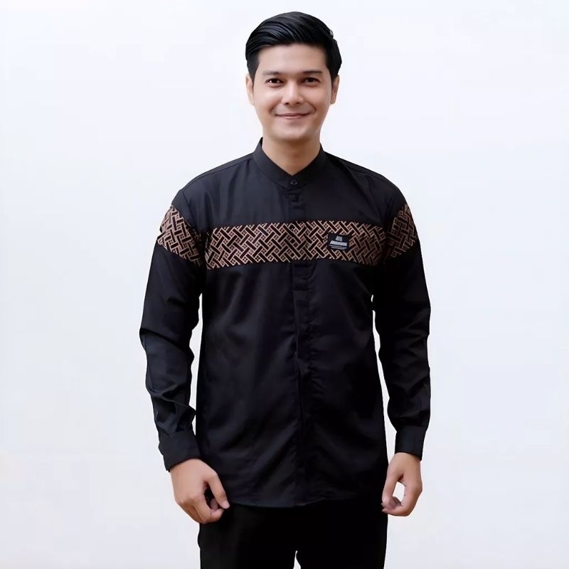baju koko kobata premium dewasa model tangan panjang