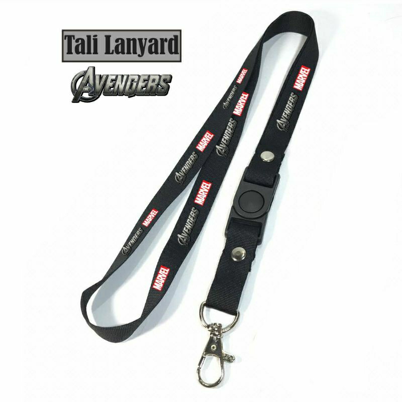 

lanyard AVENGERS MARVEL / tali lanyard film gantungan kunci name tag id card / pods / brand lokal