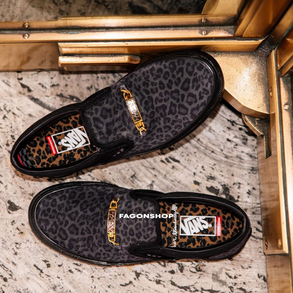 VANS SLIP-ON SKATE PRO X CHER STRAUBERRY &quot;BLACK/CHEETAH&quot;