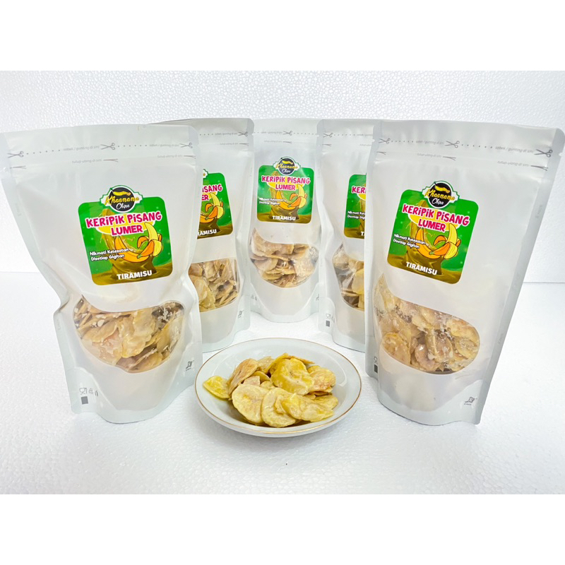 

Kripik pisang lumer Tiramisu 150gr by khasnana chips