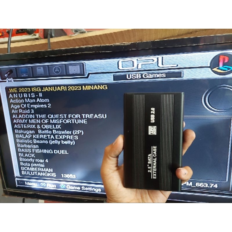 (TERMURAH) HDD/HARDISK EXTERNAL PS2 160GB FULLGAME