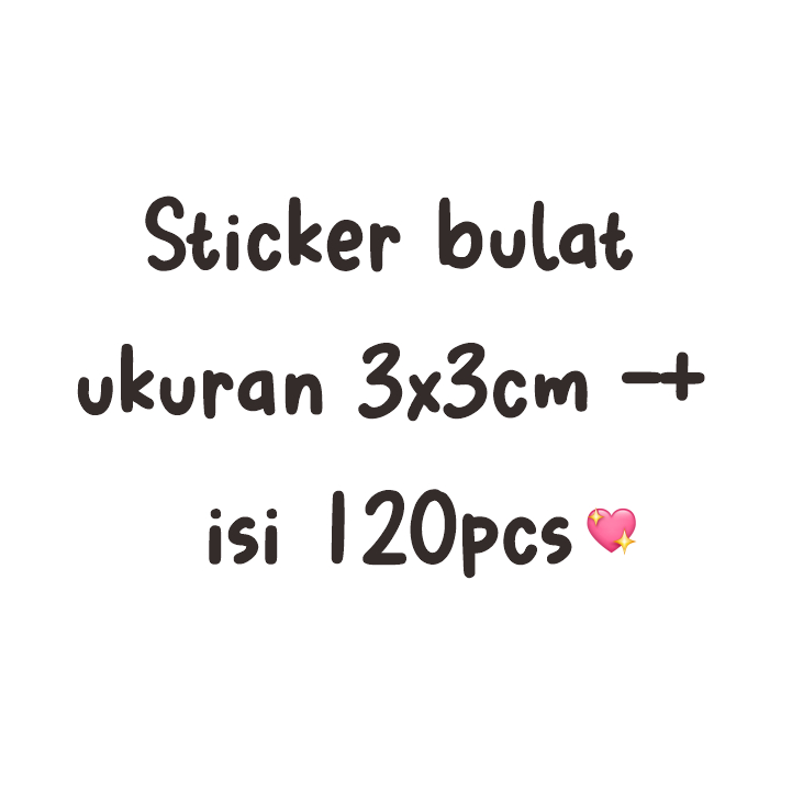 

Sticker thankyou (custom) ukuran 3x3