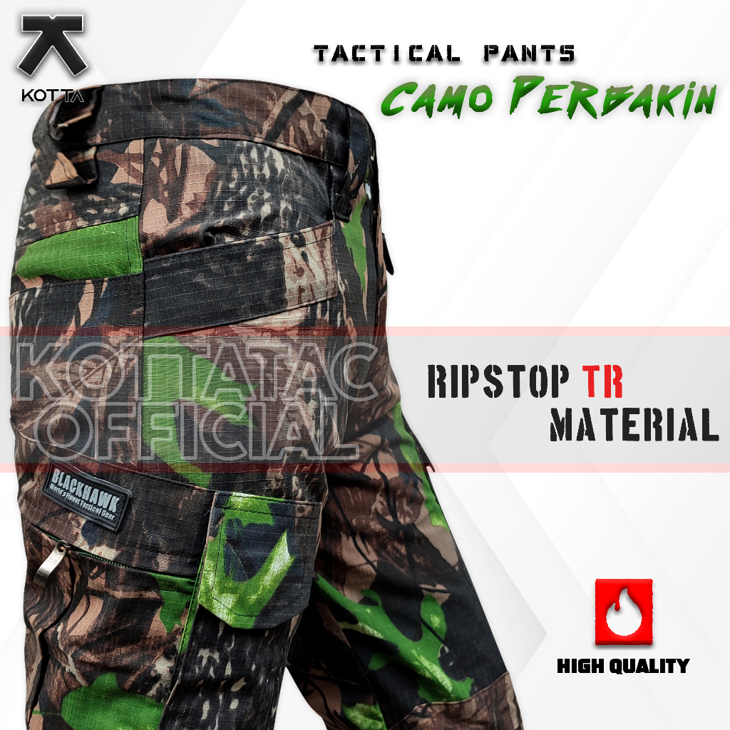 CELANA TACTICAL HUNTING CAMO BERBURU PANJANG TERBARU CELANA PDL CAMO PERBAKIN OAK HIJAU