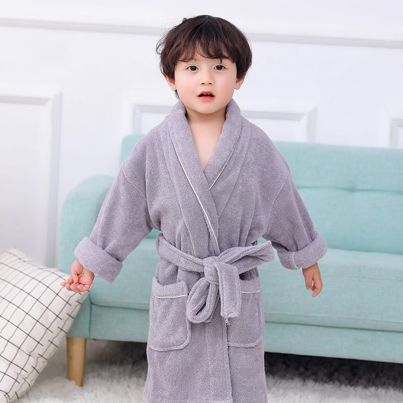 Kimono Handuk Anak Tebal Polos Ada Kupluk Usia 2-15 Tahun terlaris