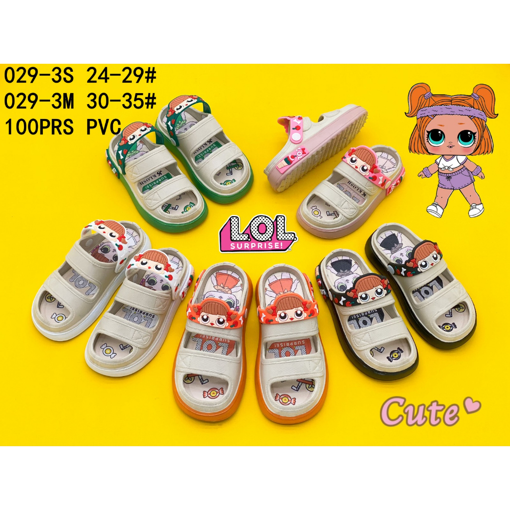 Sandal anak perempuan jelly import 029-X3S ( 24-29 )