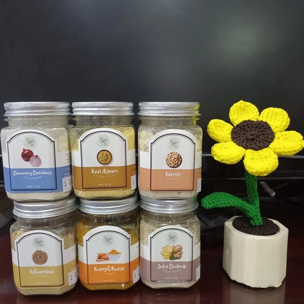 

Bumbu Rempah Dapur Bubuk Organik Premium NO MSG (Kemasan Jar)