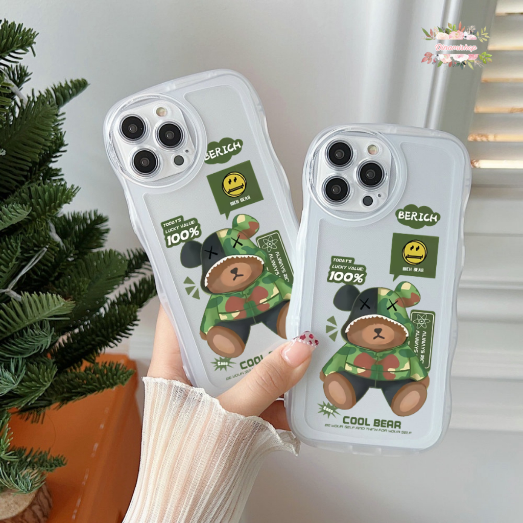 CUSTOM SOFTCASE WAVE GELOMBANG CLEAR CUSTOM COOLBEAR FOR SAMSUNG J2 PRIME A02S A03S A03 CORE A04 A04