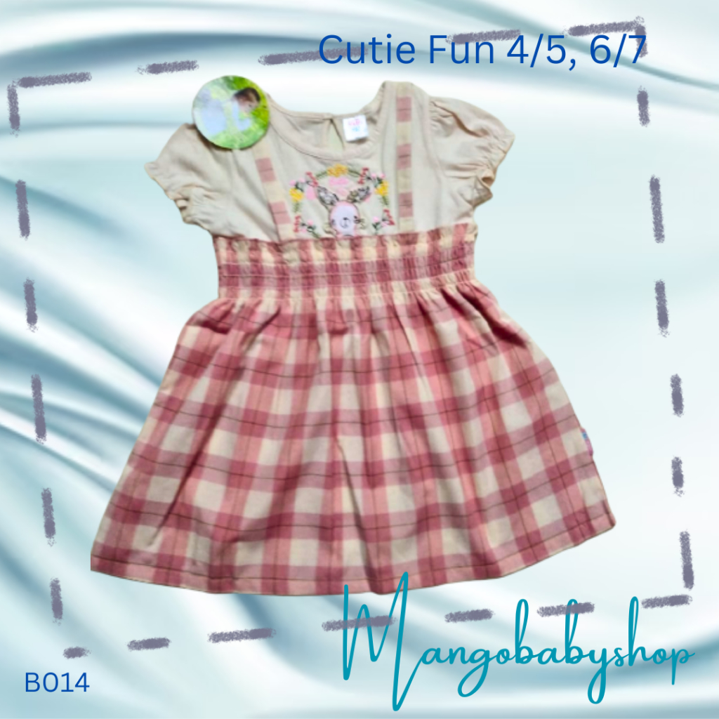 ROK CUTIE FUN DRESS ANAK USIA 4/5 DAN 6/7 TAHUN B014