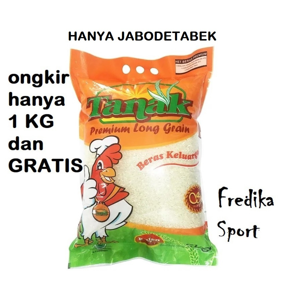 

Beras Tanak Long Grain Premium 5 Kg (ONGKIR HANYA 1 KG dan GRATIS)