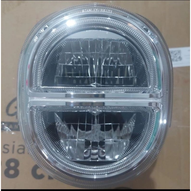 reflektor mika lampu depan assy yamaha fazzio led asli ori lost pack