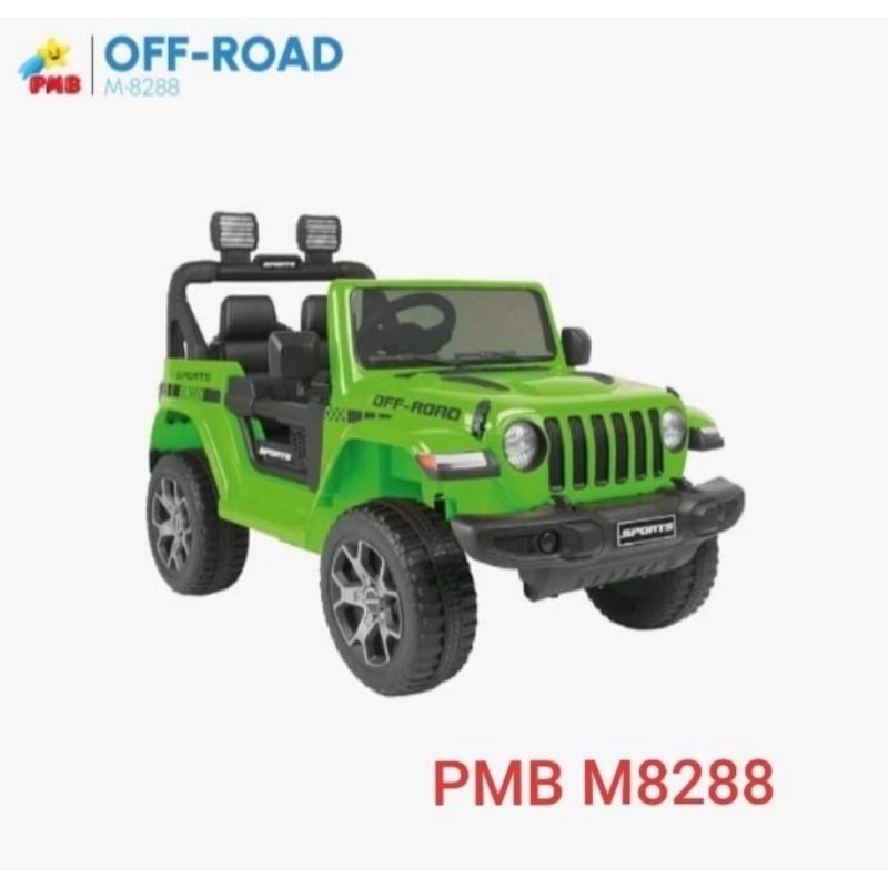 Mobil Aki PMB M 8288 PMB 8288 DUAL PMB 8288 DUAL EVA OFF ROAD RALLI ART JEEP Mobil Remot Mainan Anak