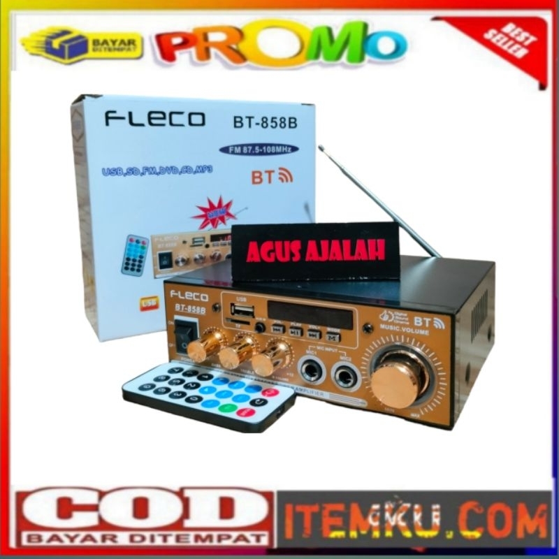 ✅fleco POWER AMPLIFIER BLUETOOTH FLECO BT-858B USB/SD/FM/DVD/CD/MP3 / POWER AMPLIFIER FLECO / AMPLIF
