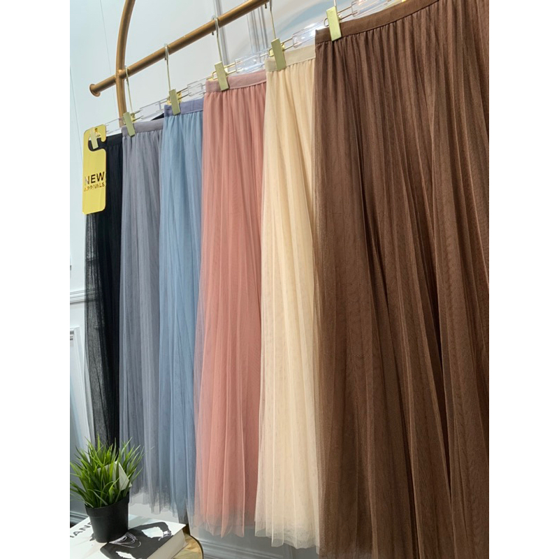 FW R626 Rok Tutu Plisket Panjang Premium Import
