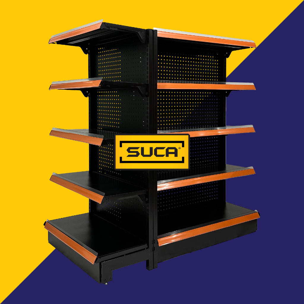 Rak Gondola / Rak Minimarket Backplate Tipe A21 - Hitam