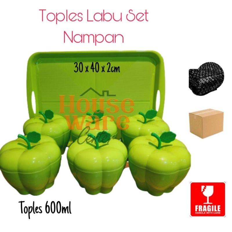 Toples Labu Set Nampan 7in1 / Toples Nampan Lucu / Toples Murah