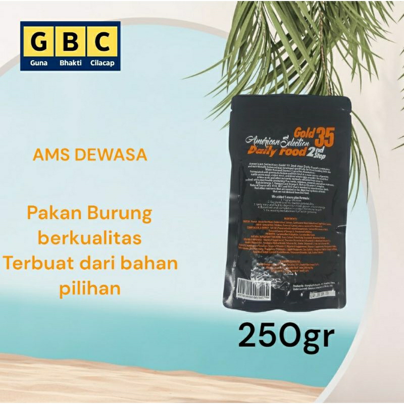 pakan burung murai AMS Dewasa / ams american selection gold jenis butiran kasar