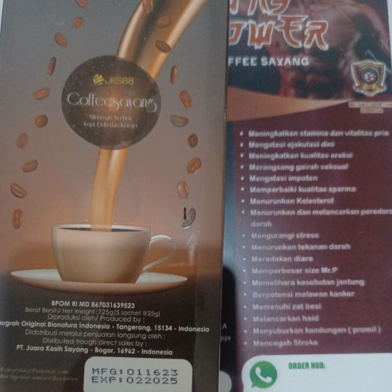 

kopi shayang 1box ( 5 sachet) jks88
